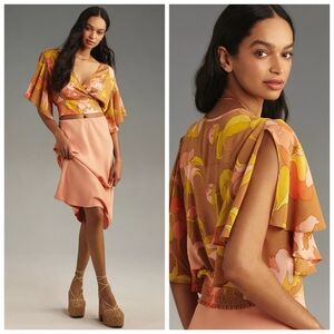 Anthropologie Tiny Olympia Faux-Wrap Top